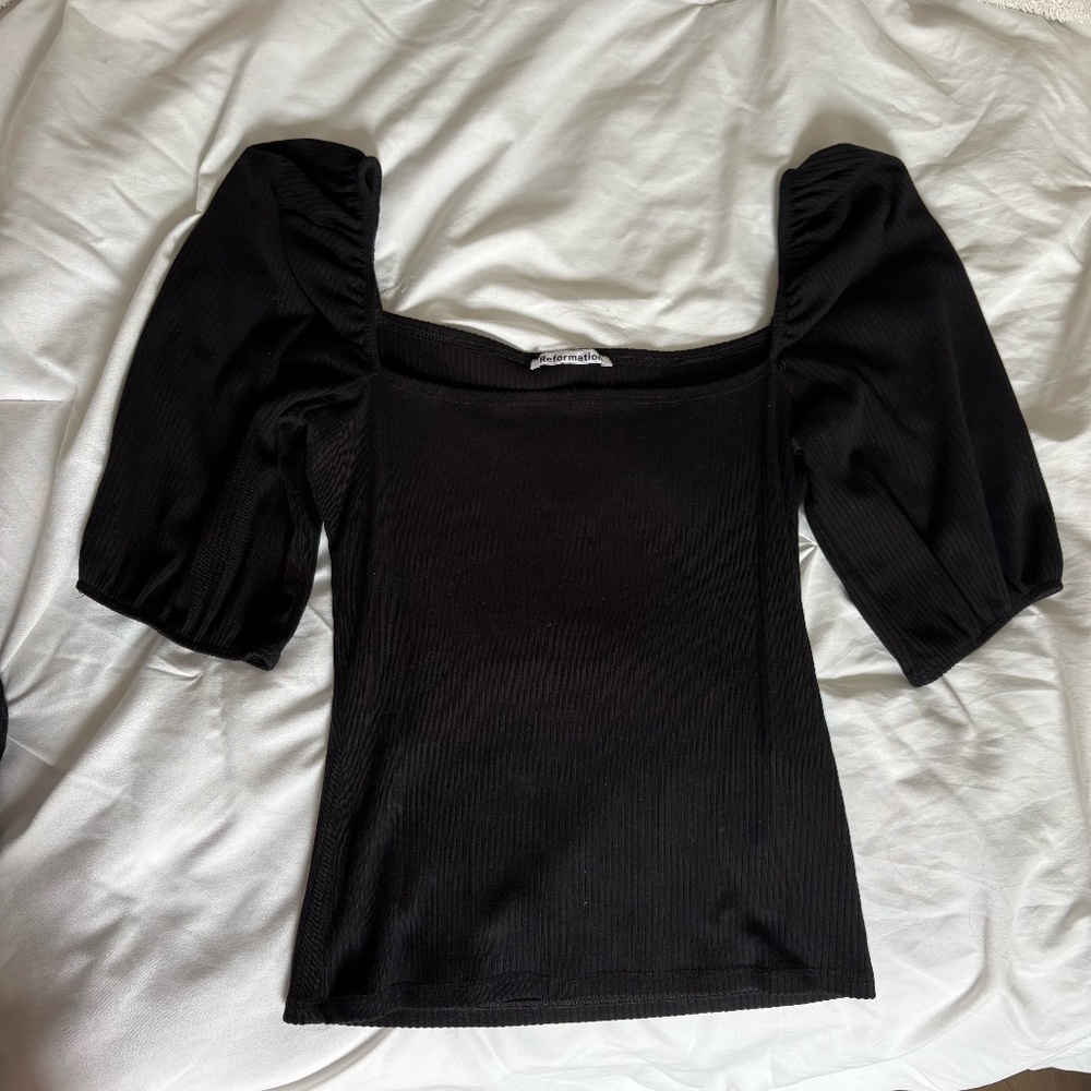 REFORMATION ROSA KNIT TOP